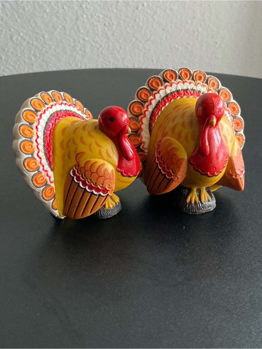 Hallmark Thanksgiving Turkey Figurines Set of 2, 3x2 Fall Décor 🦃🍂